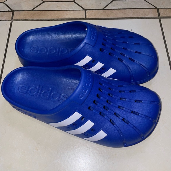 Never Worn Adilette Clogs in Color Royal Blue Size 7 in Men - Picture 13 of 16